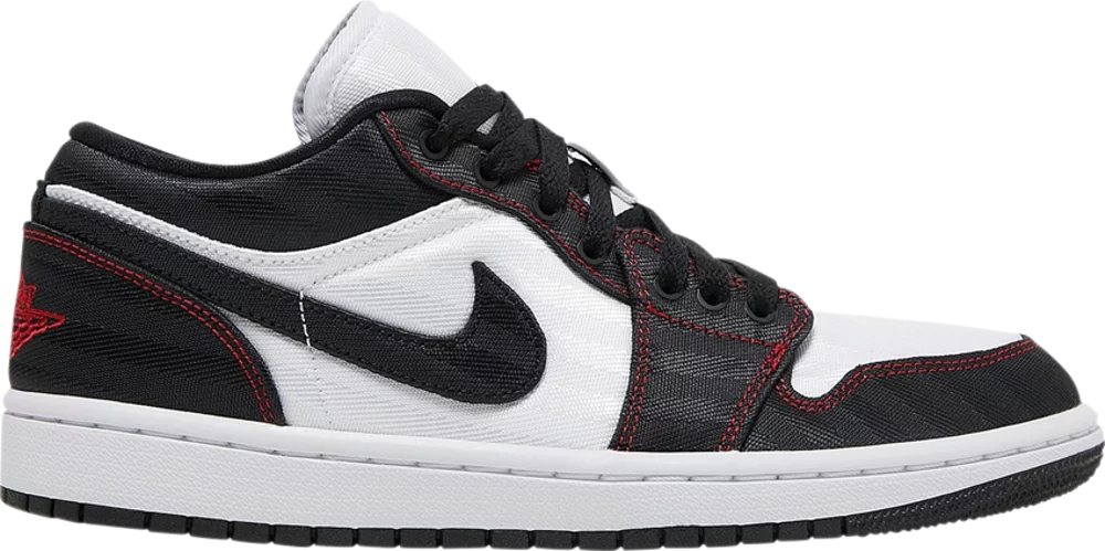 NIKE AIR JORDAN 1 LOW SE UTILITY "WHITE BLACK RED"